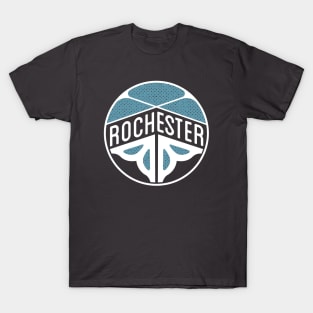 Rochester Flower logo - turquoise T-Shirt